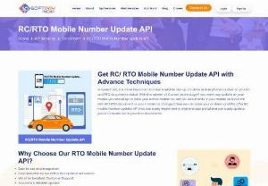 Best RC Detail Update API Provider Company - Softpay India Best RC Detail Update API Provider Company in India we offer trusted api that are enable to update your mobile no. in your Vehicle RC Documents. Just connect us to get free demo of easy to integrate RC Mobile no. update API.
