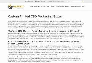 Custom Printed CBD Packaging Boxes - They will certainly recover the charm and plea of your Product. Also, CBD Boxes delivers your Product with unresolved sustenance and delivery.