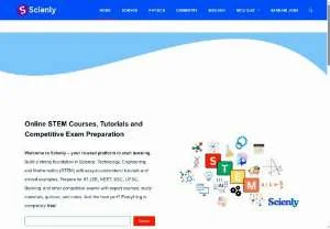 Screenshot of Scienly - Online Educational Resources