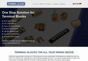 Custom Terminal Blocks Manufacturer Italy - We manufacture Custom Terminal Blocks that are available with UL, cUL, CSA, VDE, ATEX, and CE Certifications and verified quality standards and norms. Contact Now!