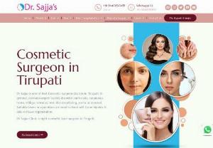 Dermatologist in Tirupati - Dr Sajjas is one of best Cosmetic surgeon doctors in Tirupati. In general, dermatosurgery tackles disorders such cysts, cutaneous horns, vitiligo, verrucas nevi, skin resurfacing, and scar removal. Suitable lasers or operations are used to treat soft tissue injuries. It aids in tissue regeneration.