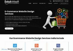 eCommerce Web Design Company in Jaipur - Even though building an e-commerce website is easy, it should be attractive enough to persuade customers for visiting the website. There's nothing to worry about, as Daksh Infosoft is here to help you. We are one of the best eCommerce web design companies in Jaipur with years of experience in building the websites for our clients.