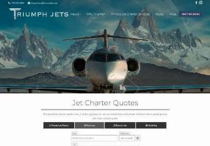 Triumph Jets: One of the Best Private Jet Charter Companies - The growing trend of private air travel becoming more popular. There are several aviation companies that offer charter jet services like Triumph Jets, among the best private jet charter companies, which give you guarantee to find the right rental private flights at the right price in Chicago.