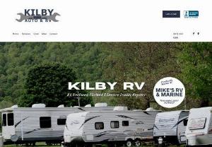 Kilby Auto & RV - We all get a limited amount of leisure time, so our goal at Kilby RV is to maintain and improve our customers' RVs and trailers to help make the most of the camping season.
We service the greater Ottawa valley region with our mobile service for RV and trailer repairs. With over 50 years of collective experience, our technicians can look after most any mechanical, electrical or structural issue.