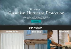 Hurricane Shutter for Storm Protection by Guardian Shutters - Install Hurricane Shutter for storm protection made by export quality hurricane panels. We are the best hurricane shutter manufacturer to prepare accordion shutters.