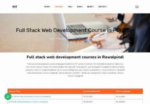 Full Stack web development course - A full stack web development course typically covers the following topics:

HTML, CSS, and JavaScript for building the front-end (client-side) of a web application.
A programming language such as Python, Ruby, or JavaScript for building the back-end
 (server-side) of a web application.
FIT Computer institute provides different classes for these courses.