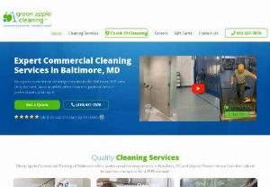 Green Apple Commercial Cleaning of Baltimore - Green Apple Commercial Cleaning of Baltimore is a janitorial cleaning service in Baltimore MD which also serves local home owners with the full range house cleaning services.
410-631-7070