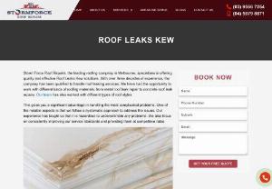 Roof leaks Kew - Leading Roof Leaks Kew company Storm Force Roof Repairs discusses how they offer high-quality repairs at reasonable prices even in severe weather.