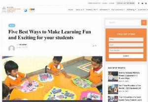 Five Best Ways to Make Learning Fun and Exciting for your students - Mitgurukul - We believe learning should be enjoyable, and non-stressful. Here are a few ways to achieve fun learning activities for kindergarten.When associated with fun-filled activities, the learning is better, concepts are retained over a long period, and there is no anxiety or stress related to the education process.Read Now!