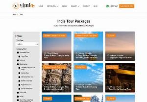 Best India Tour Packages - Vimla Tours - Vimla Tours offers a wide range of India Tour Packages that can be tailored to your needs. Whether you're looking for an adventure, a cultural experience, or just want to relax and explore the beauty of India, VImla Tours has something for you. From luxurious beach resorts to exotic wildlife safaris and ancient monuments, our packages are designed to give you the best of India without breaking the bank. With our experienced team at your side, you can rest assured that your trip will be nothing.