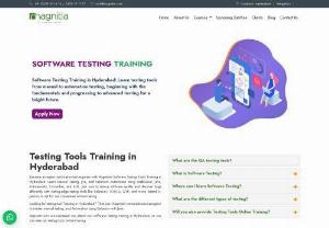 Testing Tools Training - Magnitia Software Testing Tools Training program will help you to becoming an expert automation test engineer with a focus on software development and quality assurance. In this course you will learn Manual Testing + Jira + Selenium Automation using WebDriver, Java + Frameworks + Cucumber + SQL.

Aspirants who are interested can attend our Software Testing training in Hyderabad, or you can take our testing tools online training.