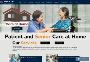 Hope of life nursing care at home - We provide care facilities to the patient and senior citizens at home as well as we provide Nursing procedures at your home medical equipment is also available for order online.
