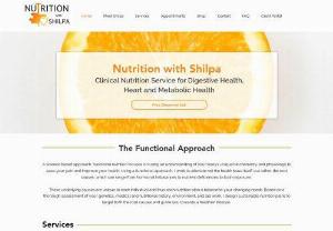 Nutrition with Shilpa - Personalized Nutrition Therapy for Digestive, Heart and Metabolic issues. We are located in California Greater Los Angeles area.