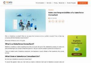 Roles and Responsibilities of a Salesforce Consultant - When hiring a Salesforce consultant, you might need juniors as well as experts; those that can show you the big picture and help plan for the future. This guide explain more.