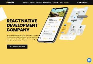 React Native Development Company - Alcax, a well-known react native app development company, empowers progressive startups and industry giants by providing robust, scalable, and flexible React Native solutions across different industries.