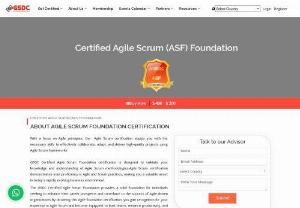 Upgrade your Skill with Agile Scrum Foundation Certification - Your knowledge of Agile techniques and Scrum processes is verified by the globally recognized and accredited Agile Scrum Foundation (ASF) certification. Popular software development strategies include agile, while Scrum practices emphasize cross-functional, self-managed teams that produce usable code at the conclusion of each sprint or iteration.