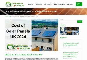 Cost of Solar Panels UK - The cost of solar panels in the UK varies depending on the type, size and quality of the panels that you choose. Generally, a typical domestic solar panel system in the UK will cost from around �5,000 to �8,000, including installation costs.