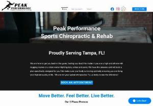 Peak Performance Sports Chiropractic & Rehab - Sports chiropractor that takes a detailed assessment to provide a specific diagnosis to optimize your care. Provides mobile chiropractic services to the Tampa, FL area.