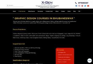 graphic design courses in bhubaneswar - Are you looking for graphic design courses in Bhubaneswar? Then it's the right place for you. X-Gen is Bhubaneswar's best and leading graphic design institute. Join now to develop your career in graphic design.