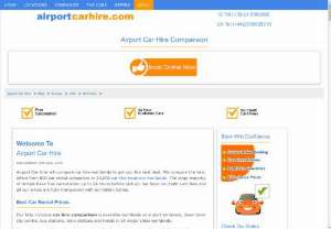 Airport Car Hire - Airport Car Hire will compare car hire worldwide to get you the best deal. We compare the best offers from 800 car rental companies in 30,000 car hire locations worldwide. The large majority of rentals have free cancellation up to 24 hours before pick up. We have no credit card fees and all our prices are fully transparent with no hidden extras.