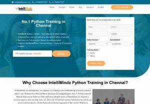 Python Course in Chennai - Learn Python Programming Language from Beginner to Advanced position simply designed with practical, real- time scripts for meeting the purpose of the Assiduity Demands. Stylish Course Content with hands- on Python Course in Chennai for Assured Placements.