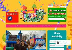 FLIPPIN FROGS: BOUNCE HOUSES, SLIDES & PARTY RENTALS IN BRANSON, MO AND HARRISON, AR - Children will be bouncing endlessly when they're with Flippin Frogs! We make parties bounce, and we make kids jump - you'll definitely throw an event where everyone's moving with the Branson and Harrison bounce house experts! Just look through our website to discover why so many people choose us for their events,

You will love the quality of the service we provide at Flippin Frogs. We help people throw amazing events of all descriptions, such as corporate events, backyard birthday parties.