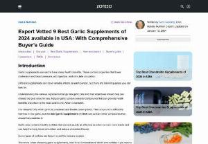 Best Garlic Supplements in USA - Garlic supplements are dietary supplements that contain concentrated amounts of garlic extract. Garlic has been used for its medicinal properties for centuries and is believed to have numerous health benefits.