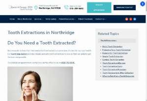 Emergency Tooth Extraction | Dental Extraction Northridge - Although though emergency tooth extractions can be very painful, they are often necessary to protect the patient's health.
Individuals should be aware of the dangers associated with the treatment, discuss the likely results with their dentist, and understand the steps required for a successful dental extraction.