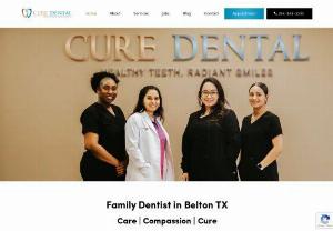 Cure Dental - Cure Dental is a dentist office in Belton, TX that provides quality dental care for the whole family. We offer a variety of services, from general dentistry to cosmetic dentistry, so you can have the beautiful smile you've always wanted. Our team is dedicated to providing excellent service and making sure our patients are comfortable and happy with their experience at our office. Contact us today to schedule your appointment!