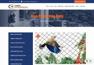 Bird Protection Nets in Bangalore - Chrisenterprises provides bird protection nets in Bangalore.

Chrisenterprises is a leading manufacturer of bird protection nets and other related products.Bird protection nets are a great way to protect the birds from getting hurt during construction, and are also a great way to protect them from predators.

The use of bird protection nets is not limited to just construction sites. They can be used for many purposes such as in airports, ports and even in residential areas where birds fly...