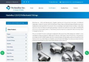 Hastelloy C276 Buttweld Fittings Exporters - Technolloy Inc. . is the solid maker, provider, and exporter of assortment metal works. Our different thing range is broad of Hastelloy c22/C276 Buttweld Fittings. These are the line fittings utilized for assortment making and current segments of the economy. They are amazing to work under tension and stress. Hence, they have been utilized in making the watertight pipelining to deal with the moderate as well as high strain during the distribution of liquids, gases, and so on. They similarly...