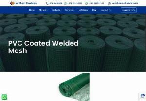 PVC Coated Welded Wire Mesh in Oman | Sharjah | UAE - An extra coating of polyvinyl chloride or polyethylene is applied to the surface of annealed wire, galvanised wire, and other materials to create PVC coated wire. Steel wire that has had a PVC coating can be utilised as tying wire in both industrial and daily settings.