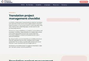 Translation Project Checklist - Download our free and editable translation project checklist to streamline your localalization efforts