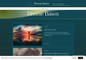 DIVINE DAWN - I started 'Divine Dawn' with the goal of offering readers a glimpse into my thoughts and experiences with the help of AI by using his ability to think and create ease in our spiritual seeking.