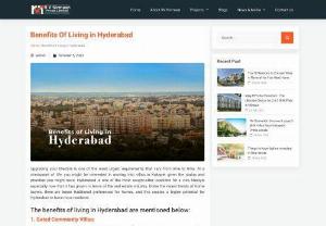Benefits of Living in Hyderabad - Hyderabad is one of the fastest-growing places in the country. The demand for residential spaces will always keep increasing here, which means the price of the property you pay today, will be a lot more when you try buying it in the future.