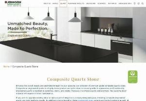 JMQ offers composite quartz stone which contains 90% natural quartz and offers a greater freedom of design. Request a quote for engineered Quartz now. - The composite quartz stone at Johnson Marble & Quartz features over 90% natural stone. Therefore, our engineered stone surfaces effectively retain the qualities of the strongest natural stones to be used across a wide range of application areas. The best part is that when you search for the perfect engineered quartz stone for your space, you will come across an array of vibrant colors and shades to soothe your senses.