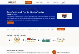 CompTIA Network Plus Certification Training - CompTIA Network+ Course helps develop a career in IT infrastructure covering troubleshooting, configuring, and managing networks. Network+ certification training ensures an IT professional has the knowledge and skills to, design and implement functional networks, configure, manage, and maintain essential network devices.