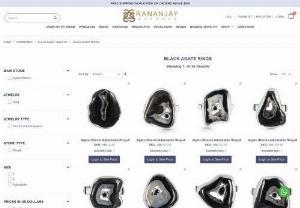 Black Agate Ring - Buy in Bulk - True Wholesale Price | Rananjay Exports - Shop for unique and designer black agate ring from India's most trusted wholesaler at factory prices and get FREE shipping over a purchase of $500 worldwide. Enquire now!