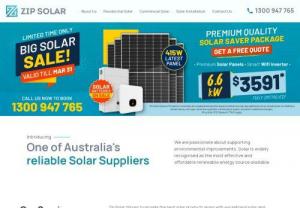 Australia's Trusted And Leading Solar Retailer - Zip Solar - We are Australia's growing solar retailer, developed with a vision to provide clean energy solutions to more homes and businesses. Our goal is to provide homes right across the country with renewable energy solutions and high quality solar energy systems. We are proud of the work we do, working towards a cleaner future for our beautiful country, while saving our valued customers money on every bill.