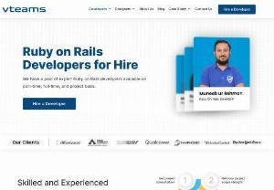 hire a ruby on rails developer - We have a pool of expert Ruby on Rails developers for hire on full-time, and project basis. Discover how skilled, and experienced our ROR developers are.