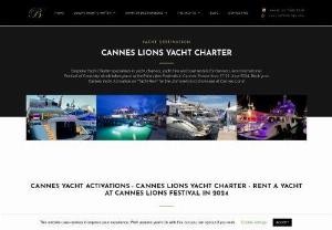 Cannes Lions Yachts - Bespoke Yacht Charter offers advertising and adtech companies the opportunity to charter a yacht in the Port of Cannes during the Cannes Lions Festival. Berthed next to the Palais des Festivals,  your rented yacht serves as your floating HQ in Cannes. A Cannes Lions yacht is a great entertainment platform for meetings,  lunches,  Q+As and much more. Contact the Cannes experts to discuss how a yacht activation can help your company present the ultimate high profile at Cannes.