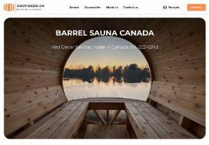 Barrel Sauna Canada - Indulge in a luxurious and therapeutic barrel sauna spa experience,  handcrafted with care in Quebec,  Canada from high-quality cedar wood. At our company,  we provide the option to deliver your sauna spa fully assembled or assemble it at your location. Our barrel saunas are not only a great source of health benefits and relaxation for you and your loved ones,  but we also offer a choice between a Harvia wood-burning stove or Harvia electric model. Visit us now to elevate your wellness routine.