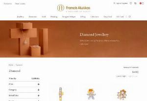 Buy diamond jewellery from our latest Designs | Diamond Jewellery Collection | Francis Alukkas - Check out our latest collection of Diamond jewellery in Rings, necklaces, pendants, and more. we have a unique collection of diamond jewellery for engagement, bridal, and all other occasions. Also, Customers can buy diamond jewellery Online.