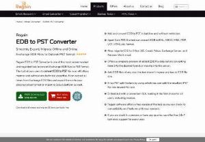 Methods to convert EDB files to PST - You can use a few methods to convert an EDB file into a PST file. One common method is to use the Exchange Server Migration tool. You can get it in the Microsoft Exchange Server administration center. 

Another method is to use a third-party software application, such as Regain EDB to PST converter. You can use this software to convert an EDB file into a PST file without losing any data.