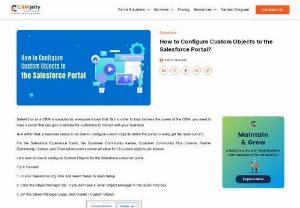 How to Configure Custom Objects to the Salesforce Portal? - A step-by-step guide on how to configure custom objects in Salesforce to get a solution that your business needs.
