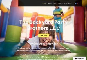The Backyard Party Brothers LLC - The Backyard Party Brothers take pride in offering only American-made inflatable bounce houses.