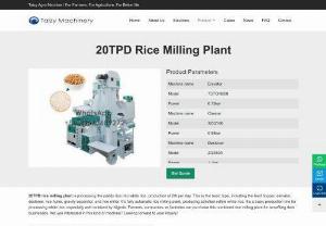 20TPD Rice Milling Plant | Complete Rice Milling Machine - 20TPD Rice Milling Plant is with capacity of 20tons per day, high efficiency, super quality and attractive appearance. Click here for more info!