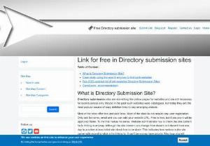 Link for free in Directory submission - You can add your website for free and create a dofollow backlink to your website here. Improve your site search engines visibility