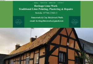 Heritage Lime Specialist - Lime specialist, lime pointing , lime plastering . Traditional building restoration, alterations & repairs