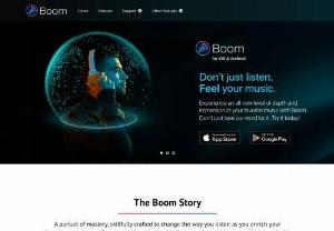 Boom - Best Bass & Volume Booster for Mobiles - Boom for iOS & Android takes your music to the next level with immersive 3D audio, equalizer, and the best Bass and Volume Boost!